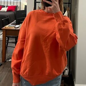 Levi's Orange/redish Crew Neck Sweatshirt